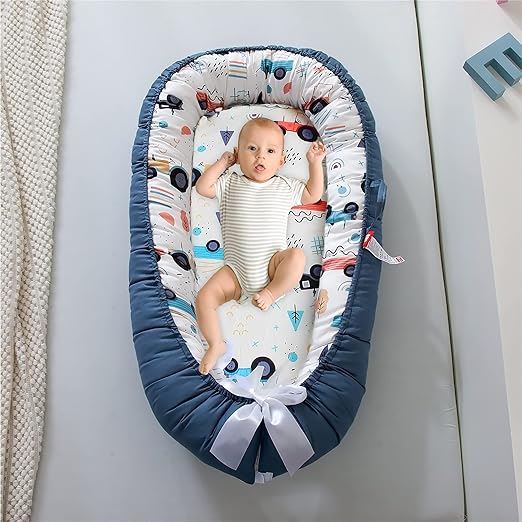 Berceau Bébé - NidPortableBébé™ - Voiture Bleue - Rêves des tout - petits