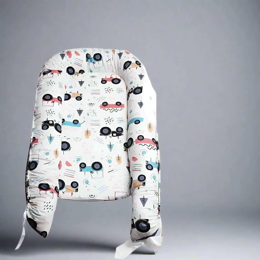 Berceau Bébé - NidPortableBébé™ - Voiture Bleue - Rêves des tout - petits