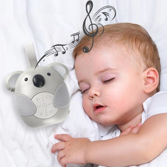 bébé se repose avec une veilleuse bruit blanc en forme de koala