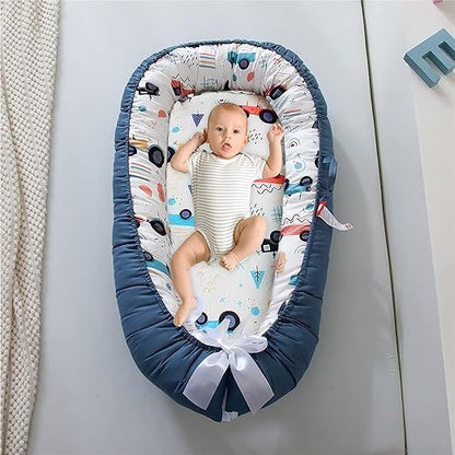 Berceau Bébé - NidPortableBébé™ - Voiture Bleue - Rêves des tout - petits