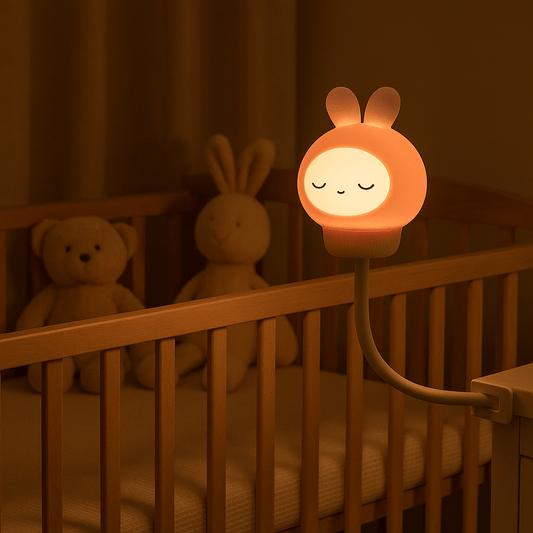 Veilleuse bébé - SweetDream - lapin magique près du berceau